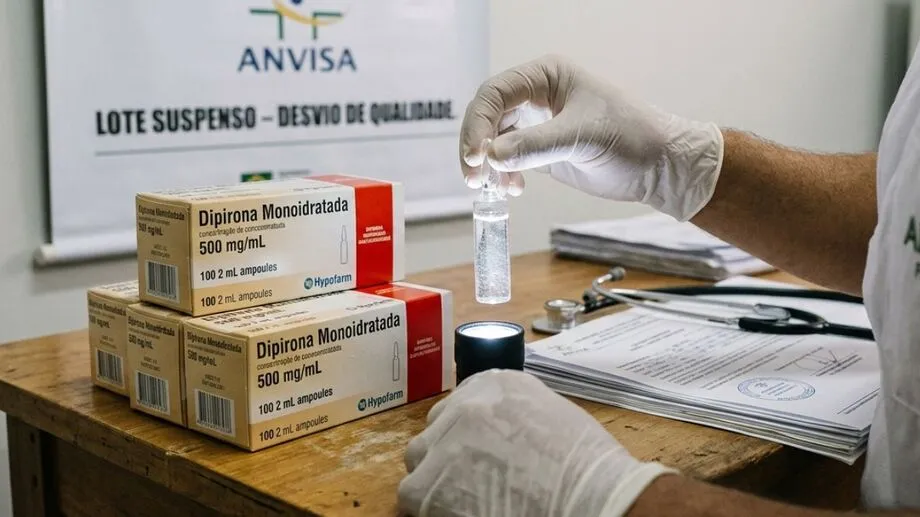 Anvisa manda recolher lote de dipirona após falha de qualidade