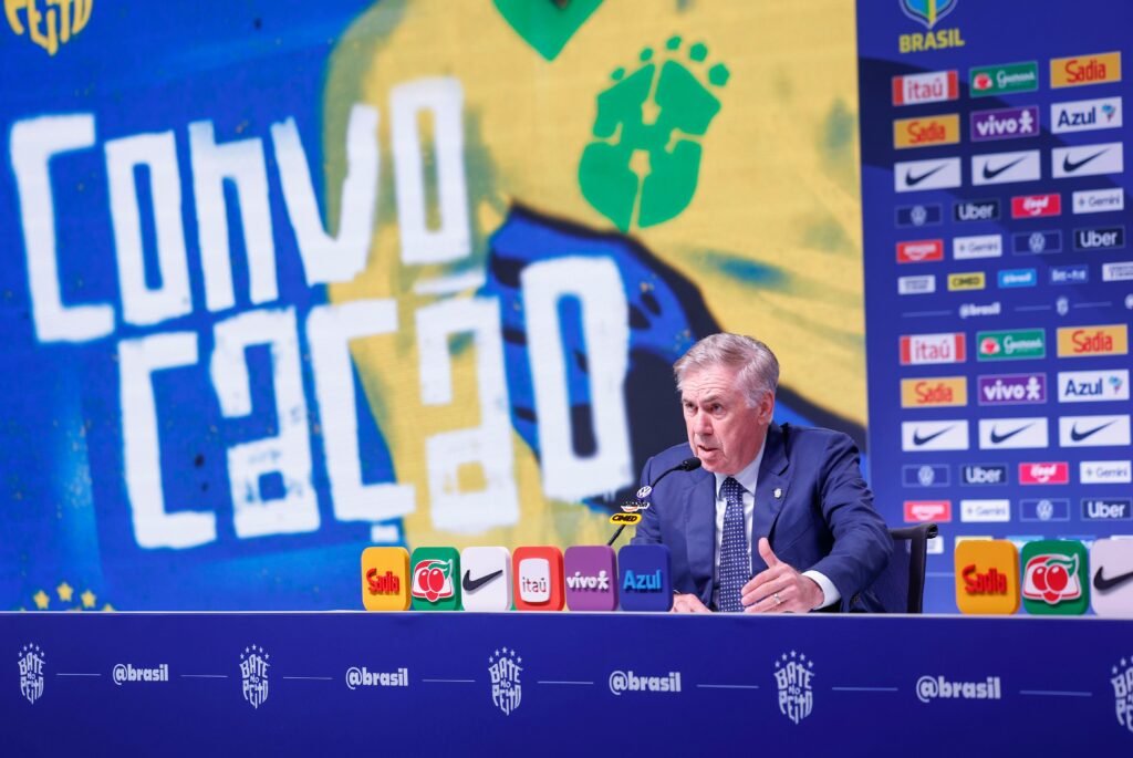 Ancelotti inicia renovação da Seleção e convoca oito estreantes para amistosos