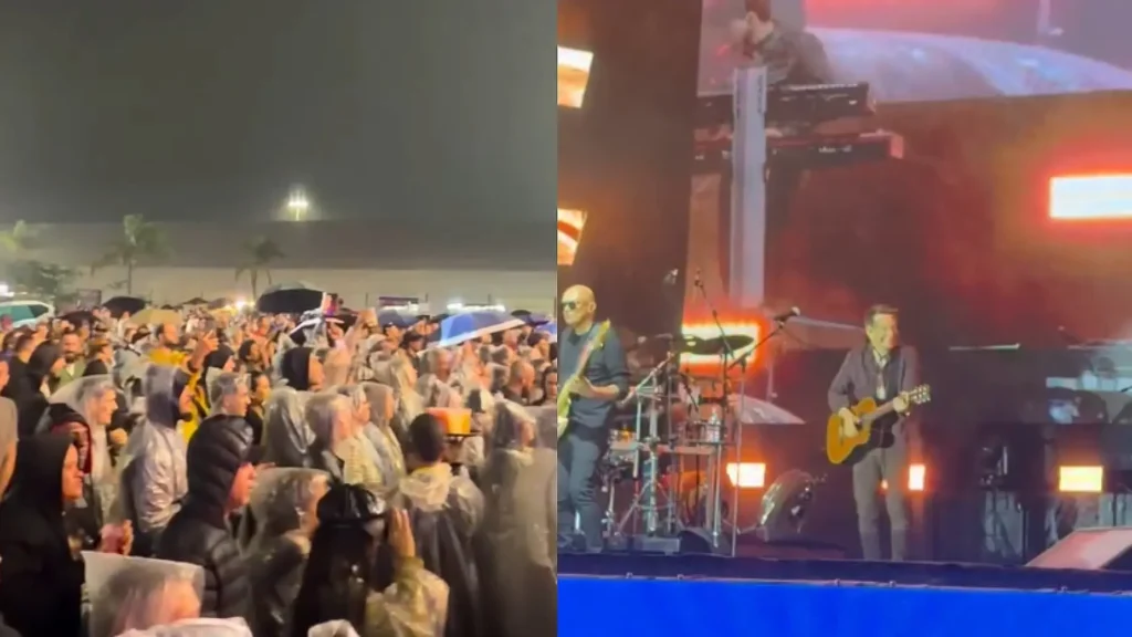 Show de Michel Teló tem público reduzido em Vitória e imagens repercutem nas redes sociais